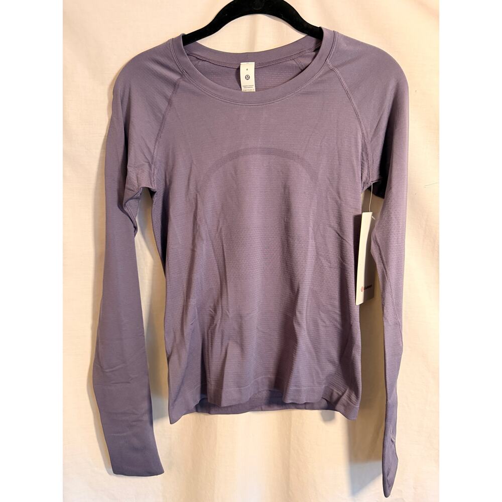 Lululemon NWT Swiftly Tech Long Sleeve 2.0 Race Size 6 Grape Mist NWT